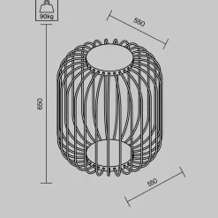 Lampade Da Esterno Giardino-Maytoni wisp lampada da esterno traforata led 3000k ip54
