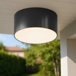 Faretti Da Esterno-Maytoni zon faretto da soffitto per esterno tondo led 15w 3000k ip65