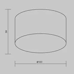 Faretti Da Esterno-Maytoni zon faretto da soffitto per esterno tondo led 15w 3000k ip65
