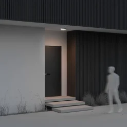 Plafoniere Da Esterno-Maytoni zon ip plafoniera da esterno bianca led 3000k ip65 moderna