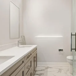 Applique Da Parete-Selezionato da Mazzolaluce Mensola luminosa da incasso gesso led 12w 2700k vetro