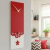 Orologi Da Parete Moderni-Selezionato da Mazzolaluce Merletto orologio a pendolo da parete moderno legno rosso rubino grigio