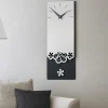 Orologi Da Parete Moderni-Selezionato da Mazzolaluce Merletto orologio a pendolo moderno da parete legno colore alluminio