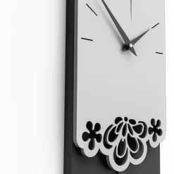 Orologi Da Parete Moderni-Selezionato da Mazzolaluce Merletto orologio a pendolo moderno da parete legno colore alluminio