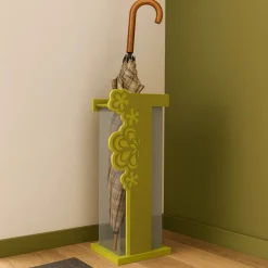 Mobili Ingresso Moderni-Selezionato da Mazzolaluce Merletto portaombrelli moderno legno colore verde oliva