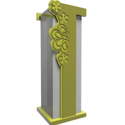Mobili Ingresso Moderni-Selezionato da Mazzolaluce Merletto portaombrelli moderno legno colore verde oliva