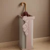 Mobili Ingresso Moderni-Selezionato da Mazzolaluce Merletto portaombrelli moderno legno colore grigio prugna
