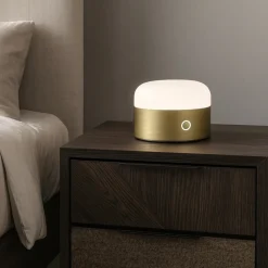 Abat Jour-Ideal Lux Mignon tl lampada abat jour ottone led 3000k touch dimmer fp