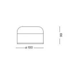 Abat Jour-Ideal Lux Mignon tl lampada abat jour ottone led 3000k touch dimmer fp