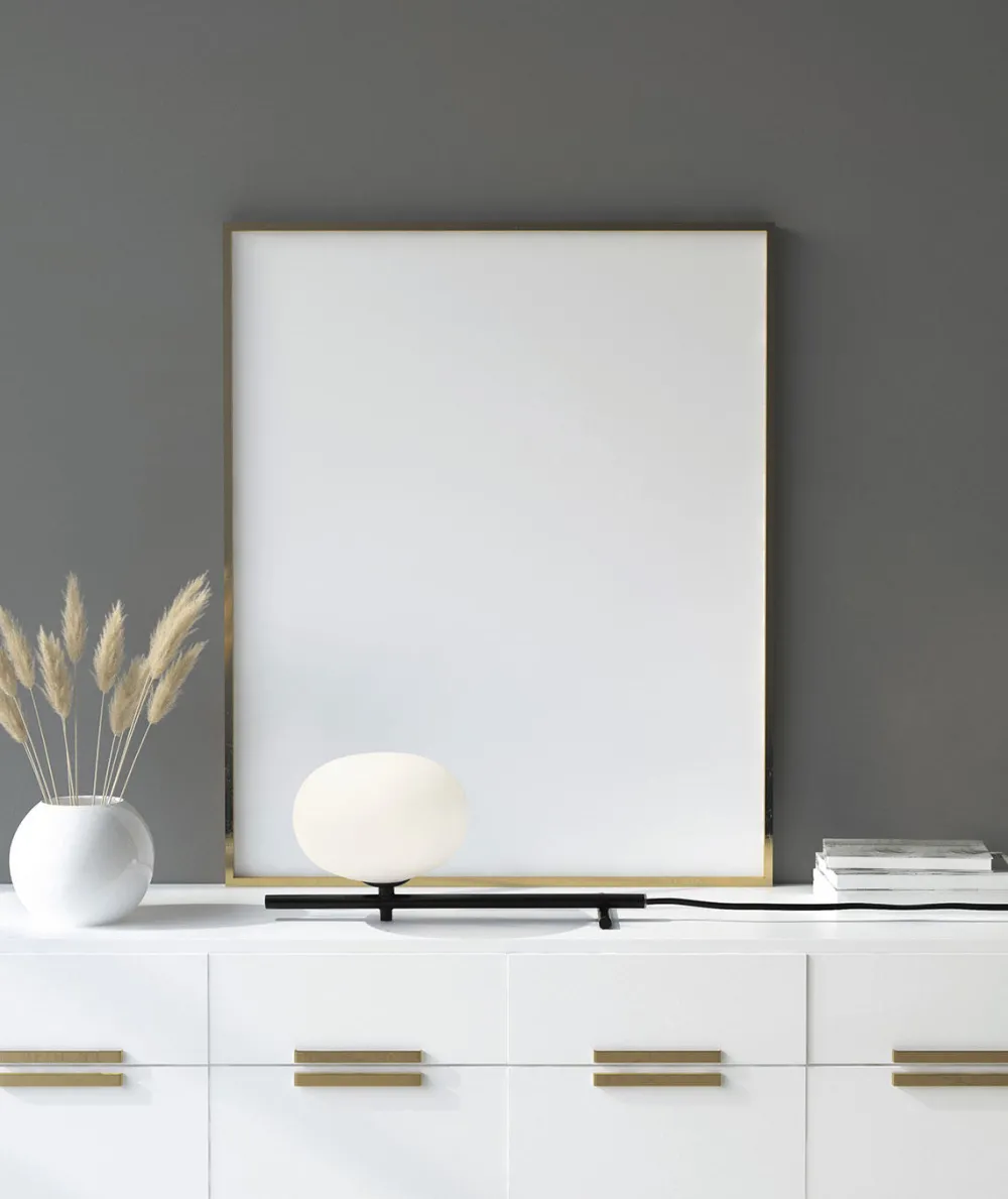 Abat Jour-Miloox Mikado abat-jour lampada da comodino nera vetro bianco per camera da letto
