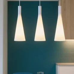 Lampadari Cucina-Ideal Lux Milk sp3 lampadario bianco per isola cucina 3 luci