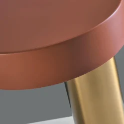 Lampade Da Tavolo-Miloox amanita lampada da tavolo ruggine oro design moderna