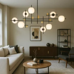 Lampadari Moderni-Miloox lampadario moderno lingotto nero oro