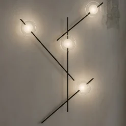 Applique Da Parete-Miloox mikado applique moderna design sfere orientabili