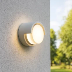 Applique Da Esterno-Selezionato da Mazzolaluce Mini applique per esterno tondo bianco led 2700k 3300k 4000k
