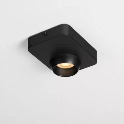 Plafoniere Moderne-Selezionato da Mazzolaluce Mini plafoniera design macchina fotografica nera 9w 3000k