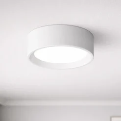 Plafoniere Moderne-Linea Light Mini plafoniera tara bianca rotonda led 8w 3000k