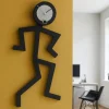Orologi Da Parete Moderni-Selezionato da Mazzolaluce Mino orologio moderno da parete legno colore nero