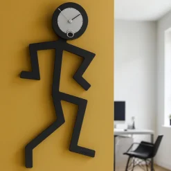Orologi Da Parete Moderni-Selezionato da Mazzolaluce Mino orologio moderno da parete legno colore nero