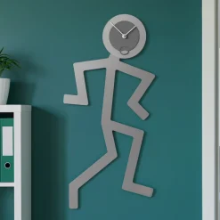 Orologi Da Parete Moderni-Selezionato da Mazzolaluce Mino orologio moderno da parete legno colore alluminio