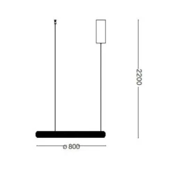 Lampadari Moderni-Ideal Lux Miracle sp d80 lampadario moderno led cristalli