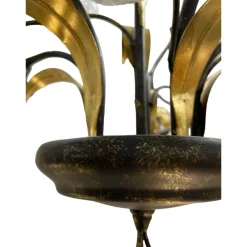 Lampadari Moderni-Selezionato da Mazzolaluce Mm lampadario tulipani ferro battuto con vetri fp per soggiorno