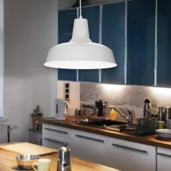 Lampadari Cucina-Ideal Lux Moby sp1 bianco lampadario per cucina bianco