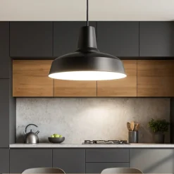 Lampadari Cucina-Ideal Lux Moby sp1 nero lampadario per cucina b