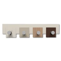 Appendiabiti Da Parete-Selezionato da Mazzolaluce Moderno appendiabiti da muro design noce canaletto