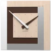 Orologi Da Parete Moderni-Selezionato da Mazzolaluce Moderno orologio a parete rovere decape clock40 stripes
