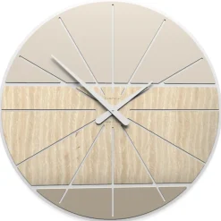Orologi Da Parete Moderni-Selezionato da Mazzolaluce Moderno orologio da parete 60 rovere decape' per soggiorno