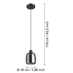 Lampade A Sospensione-Eglo Molochio z lampada a sospensione per cucina led rgb da 2700k a 6500k