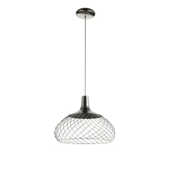 Lampadari Cucina-Stilnovo Mongolfier lampadario da cucina nero led 3000k dimmerabile