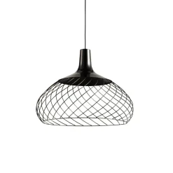 Lampadari Cucina-Stilnovo Mongolfier lampadario da cucina nero led 3000k dimmerabile