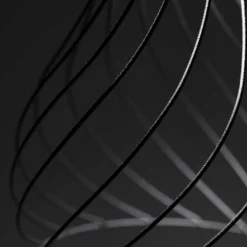 Lampadari Moderni-Stilnovo Mongolfier lampadario moderno per salotto nera led 3000k