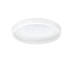 Plafoniere Moderne-Eglo Montemorelos z plafoniera tonda moderna effetto stellato led rgb 2700k a 6500k