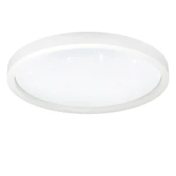 Plafoniere Moderne-Eglo Montemorelos z plafoniera bianca moderna smart led rgb 2700k a 6500k