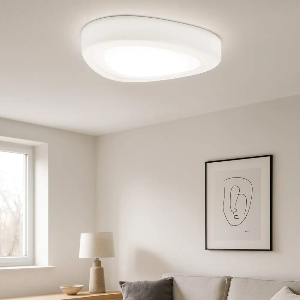 Plafoniere Moderne-Perenz Illuminazione Mou plafoniera per cucina moderna design bianco