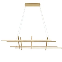 Lampadari Moderni-Ondaluce Movida lampadario moderno oro led 3000k dimmerabile