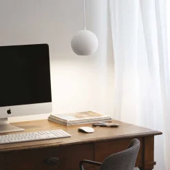 Lampade A Sospensione-Ideal Lux Mr jack sp1 big lampada a sospensione sfera bianca