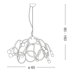 Lampadario Camera Da Letto-Ideal Lux Multiflex sp8 lampadario colorato per cameretta