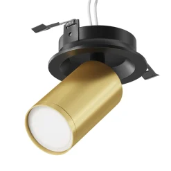 Faretti Da Incasso-Maytoni Mytoni faretto da incasso focus cilindro oro nero orientabile