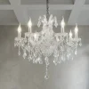 Lampadari Moderni-Ideal Lux Napoleon sp8 cromo lampadario 8 luci a goccia