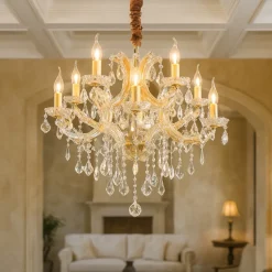 Lampadari Moderni-Ideal Lux Napoleon sp12 dorato lampadario 12 luci