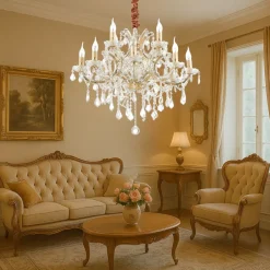 Lampadari Moderni-Ideal Lux Napoleon sp12 dorato lampadario 12 luci