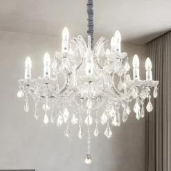 Lampadari Moderni-Ideal Lux Napoleon sp12 lampadario cristallo