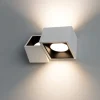 Applique Da Parete-Sforzin Illuminazione Nasso applique da parete in gesso due luci quadrate nere sforzin