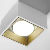 Plafoniere Moderne-Sforzin Illuminazione Nasso sforzin plafoniera per cucina bianca quadrata