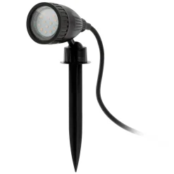 Faretti Da Esterno-Eglo Nema faretto nero con picchetto da giardino orientabile