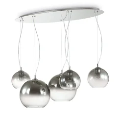 Lampadari Moderni-Ideal Lux Nemo plus sp5 lampadario per soggiorno moderno